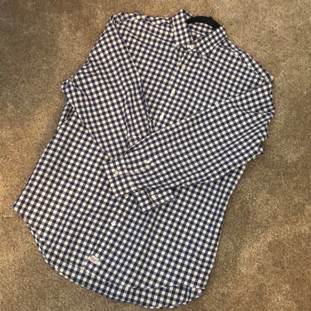Vineyard Vines Checkered Murray Shirt Large